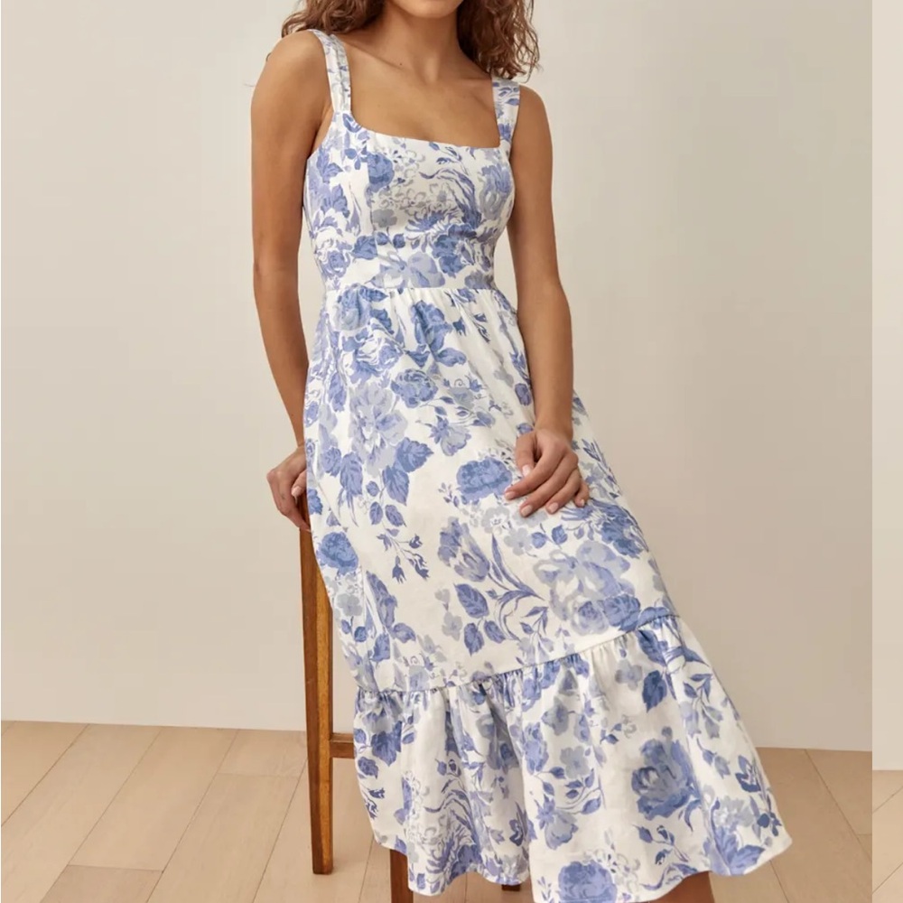 Reformation Bucatini Linen Dress